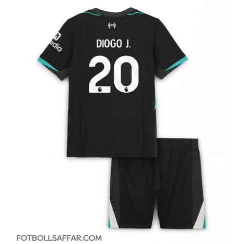 Liverpool Diogo Jota #20 Bortadräkt Barn 2024-25 Kortärmad (+ Korta byxor)